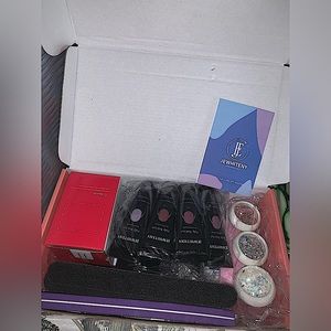 JEWHITENY 14PCS Poly Extension Gel Kit With Nail Light